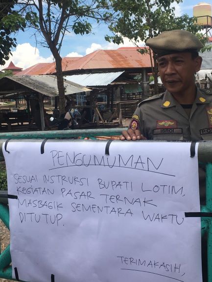Cegah Corona Pemda Lombok Timur Tutup Pasar Ternak